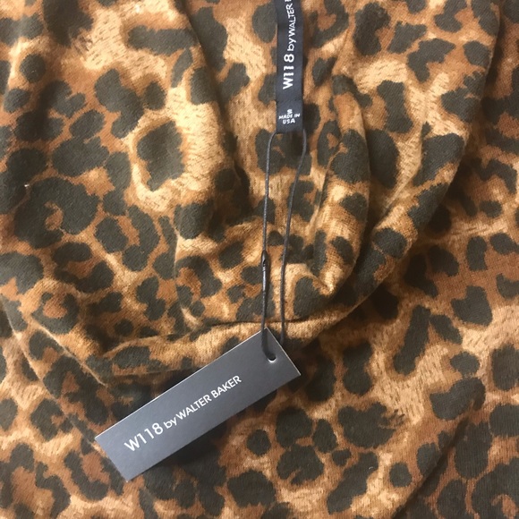NWT Walter Baker Size Small Cheetah Print Dress - Picture 4 of 7